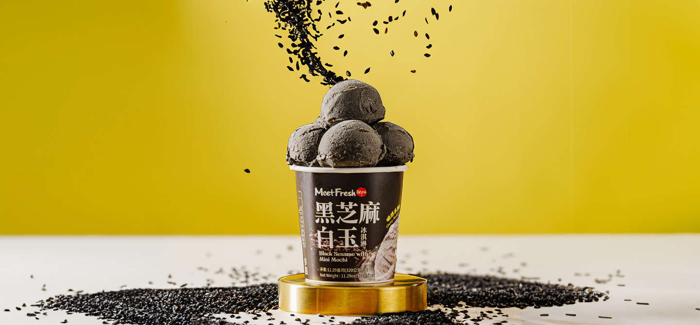 黑芝麻白玉冰淇淋 (320g/桶)產品圖